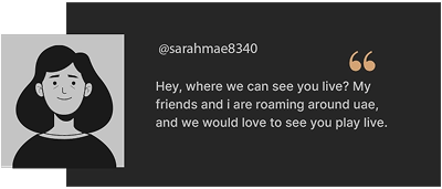 Fans asking where to see live